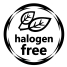 icon for halogen free. KAMAflex cable is halogen free.